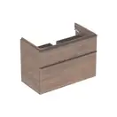 Тумба под раковину Geberit Smyle Square 88,4 см, орех тёмный (500.354.JR.1)