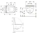 Geberit Smyle Square Унітаз підвісний Rimfree, білий (500.683.00.2)