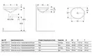Geberit VARIFORM умывальник встраиваемый, овальной формы, 50*40см, с переливом, глазурованный снизу (500.709.01.2)