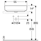 Geberit VariForm Умивальник накладний, овальний, білий (500.771.01.2)