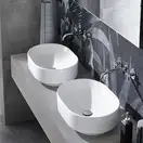 Geberit VariForm Раковина накладная, эллиптическая, белая (500.774.01.2)