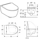 Унитаз подвесной Rimfree (безободковий) Geberit Icon, с сиденьем Soft Close (500.784.01.1)