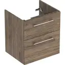 Тумба под раковину Geberit Selnova Square, slim rim 60 см, орех тёмный 501.206.00.1