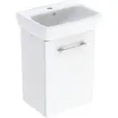 Комплект умивальника Geberit Selnova Square з шафкою, одні двері: B=45см, H=64.9см, T=35см, білий (502.746.00.1)