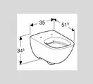 Geberit Modo Унитаз подвесной, белый (502.827.00.1)