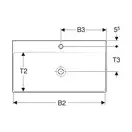 Раковина Geberit One 60 х 48 см 505.021.01.1