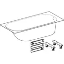 Geberit Soana Slim rim Ванна акрилова, 170x70 см, біла (554.002.01.1)