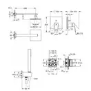 Душова система прихованого монтажу Grohe Eurocube, хром (UA2406200A)