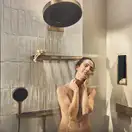 Душевая лейка 500 с душевой полкой Hansgrohe Rainfinity, 1 тип струи (цвет - шлифованная бронза) 26243140