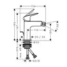 HANSGROHE Logis Fine Змішувач для біде, чорний матовий (71201670)