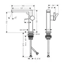 Hansgrohe Tecturis E 150 Fine Змішувач для раковини, чорний матовий (73040670)
