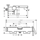 Hansgrohe Tecturis E Смеситель для ванны, черный матовый (73420670)