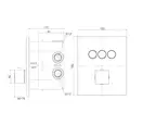 Paffoni Compact Box Термостат для душа, черный матовый (CPT519NO)