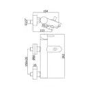 Смеситель для ванны Paffoni Light (цвет - матовое золото) (LIG022HGSP)