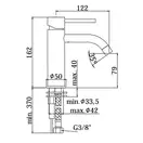 Paffoni Light Смеситель для раковины, черный матовый (LIG071NO)