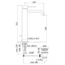 Paffoni Light Смеситель для раковины высокий, хром (LIG085CR)