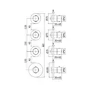 Paffoni Modular Box Термостат душ/ванна, матове золото (MDE019HGSP)
