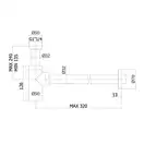 Сифон для умивальника Paffoni, медове золото (ZACC395HG)