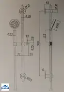 Душовий гарнітур Paffoni Steel Soft, сталь (ZSAL200AC)