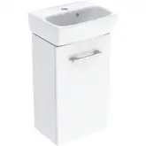 Комплект умивальника Geberit Selnova Square з шафкою, одні двері: B=36см, H=65.2см, T=28см, білий (502.742.00.1)
