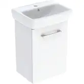 Комплект умивальника Geberit Selnova Square з шафкою, одні двері: B=45см, H=64.9см, T=35см, білий (502.746.00.1)