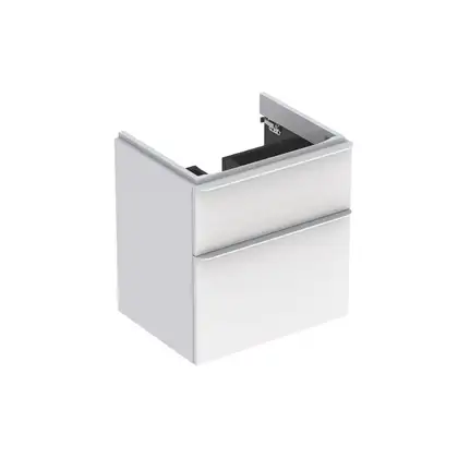 Тумба под раковину Geberit Smyle Square 58,4 см, белый глянцевый (500.352.00.1)