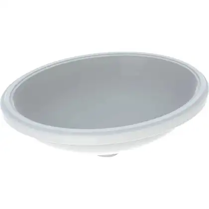 Geberit VARIFORM умывальник встраиваемый под столешницу, овальный, 50*40см, без отверстия, без перелива (500.755.01.2)