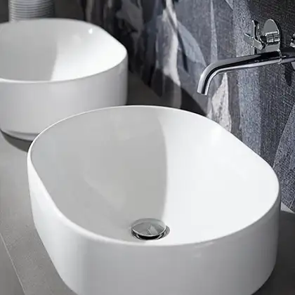 Geberit VariForm Умивальник накладний, овальний, білий (500.771.01.2) Geberit VariForm Умивальник накладний, овальний, білий (500.771.01.2)