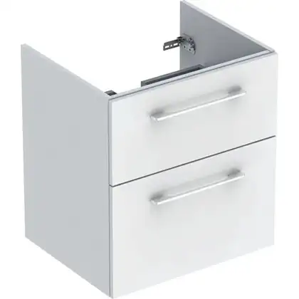 Тумба под раковину Geberit Selnova Square, slim rim 60 см, белый глянцевый 501.204.00.1