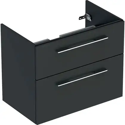 Тумба под раковину Geberit Selnova Square, slim rim 80 см, лава матовая 501.209.00.1