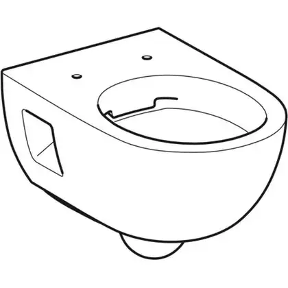Geberit SELNOVA унитаз подвесной 53см, воронкоподобный, Rimfree, полузакрытая форма (501.545.01.1)