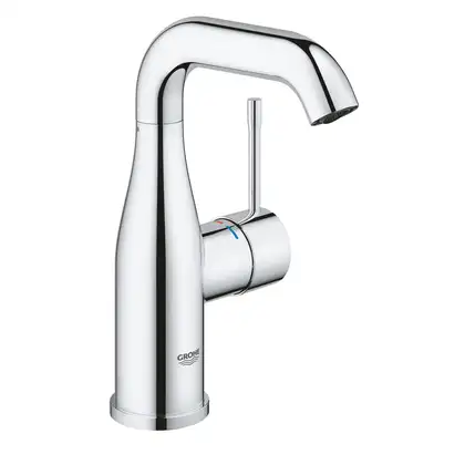 Смеситель для раковины Grohe Essence M-Size (цвет - хром), с донным клапаном цепочка (23480001)