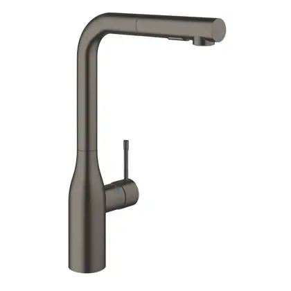 Смеситель для кухни Grohe Essence DN 15 (цвет - тёмный графит, матовый), с выдвижной лейкой (30270AL0)