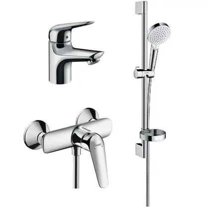 Набор смесителей для душа 3-в-1 Hansgrohe Novus (цвет - хром) (20180005)