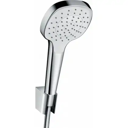 Hansgrohe Croma Select S 1jet, душевой гарнитур, хром/белый (26424400)