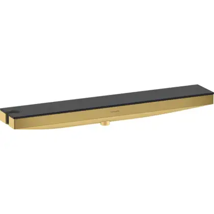 Настенный держатель Porter 500 с полкой левый Hansgrohe Porter E (цвет - полированное золото) 26843990 Настенный держатель Porter 500 с полкой левый Hansgrohe Porter E (цвет - полированное золото) 26843990