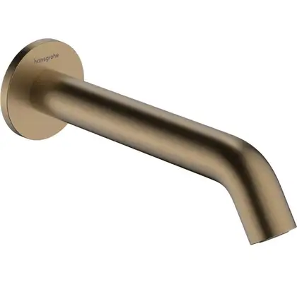 Вилив для ванни 198 мм Hansgrohe Tecturis S (колір - шліфована бронза) 73411140 Вилив для ванни 198 мм Hansgrohe Tecturis S (колір - шліфована бронза) 73411140