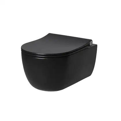 Підвісний унітаз Noken SET ACRO COMPACT з кришкою Soft-Close, чорний (100282269)