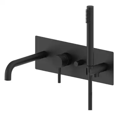 Paffoni Light Смеситель для ванны, черный матовый (LIG001NO) Paffoni Light Смеситель для ванны, черный матовый (LIG001NO)