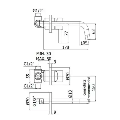 Paffoni Light Смеситель для раковины, черный матовый (LIG006NO70) Paffoni Light Смеситель для раковины, черный матовый (LIG006NO70)