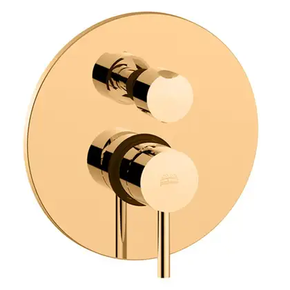 Paffoni Light Смеситель для душа скрытый, Honey gold (LIG018HG) Paffoni Light Смеситель для душа скрытый, Honey gold (LIG018HG)