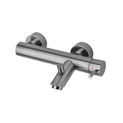 Смеситель для ванны Paffoni Light (цвет - сталь) (LIG022ST) Смеситель для ванны Paffoni Light (цвет - сталь) (LIG022ST)
