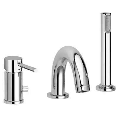 Paffoni Light Змішувач на борт ванни, хром (LIG040LCR) Paffoni Light Змішувач на борт ванни, хром (LIG040LCR)