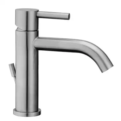 Смеситель для раковины Paffoni Stell, с донным клапаном (STEEL075AC) Смеситель для раковины Paffoni Stell, с донным клапаном (STEEL075AC)