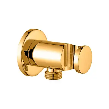 Держатель для ручного душа Paffoni Light/Stick (цвет - Honey gold spazzolato / Матовое медовое золото) (ZSUP031HGSP)