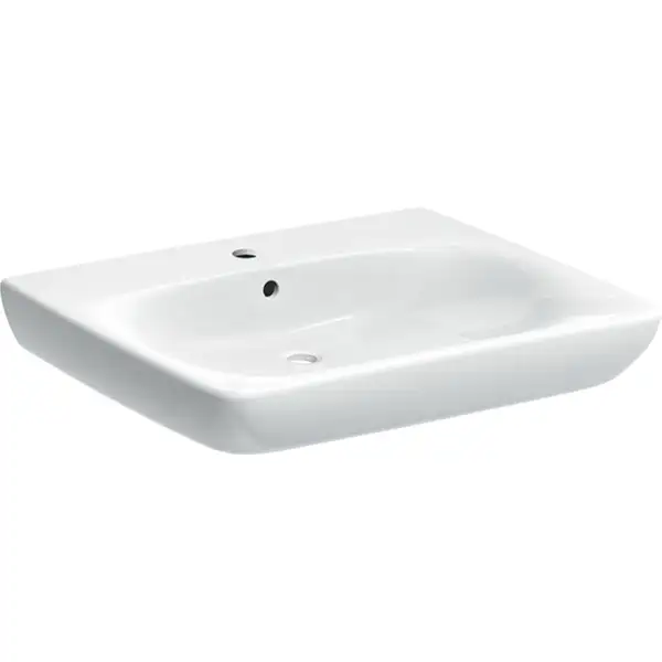 Geberit Selnova Comfort Умывальник подвесной, белый (501.463.00.7) Geberit Selnova Comfort Умывальник подвесной, белый (501.463.00.7)