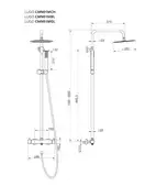Душевой гарнитур Corsan LUGO GOLD (CMN01MGL)
