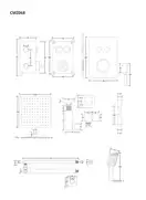 Душевая система CORSAN PLOMERIA CHROMЕ + BOX скрытого монтажа (CMZ068CH)