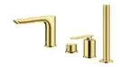 Смеситель для ванны KOHLMAN EXPERIENCE GOLD на борт ванны (QB244EGD)