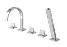 Смеситель для ванны KOHLMAN AXIS CHROME на борт ванны (QB262N)